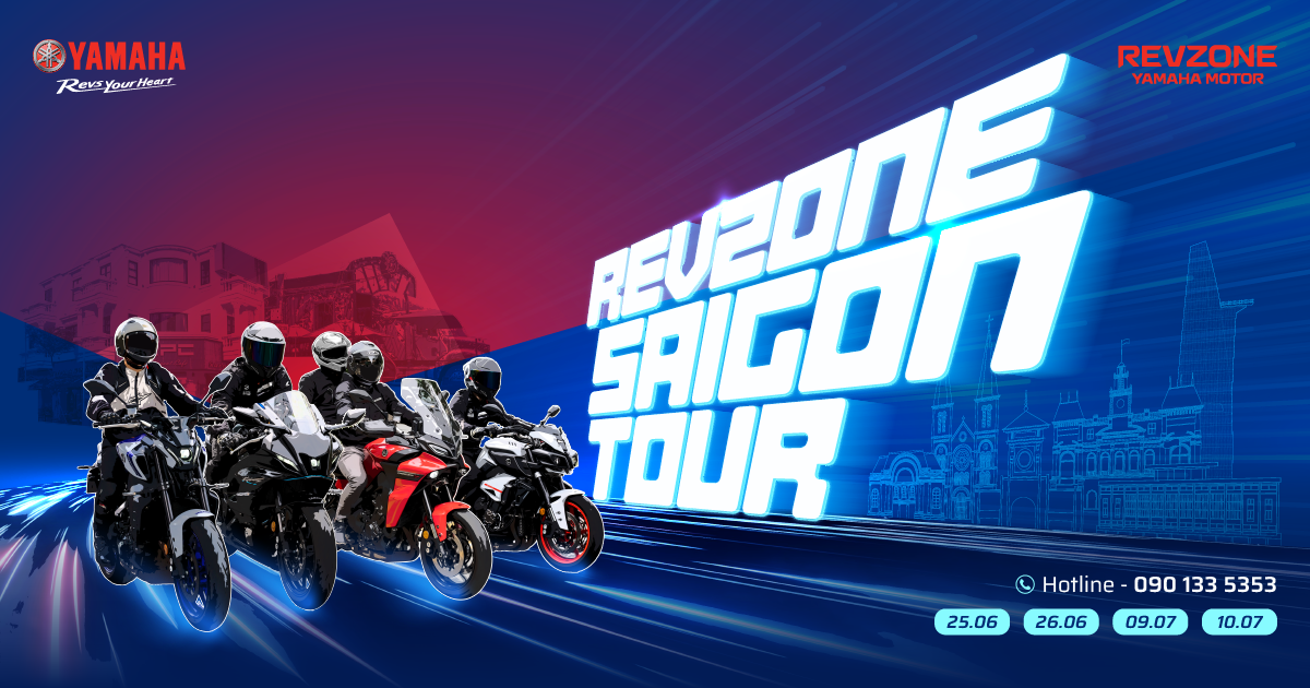 Revzone Saigon Tour – Trải nghiệm xe môtô Yamaha tại Sài Gòn