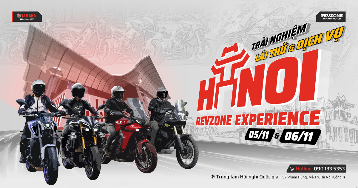 Lần đầu trải nghiệm xe mô-tô Yamaha tại Hanoi Revzone Experience