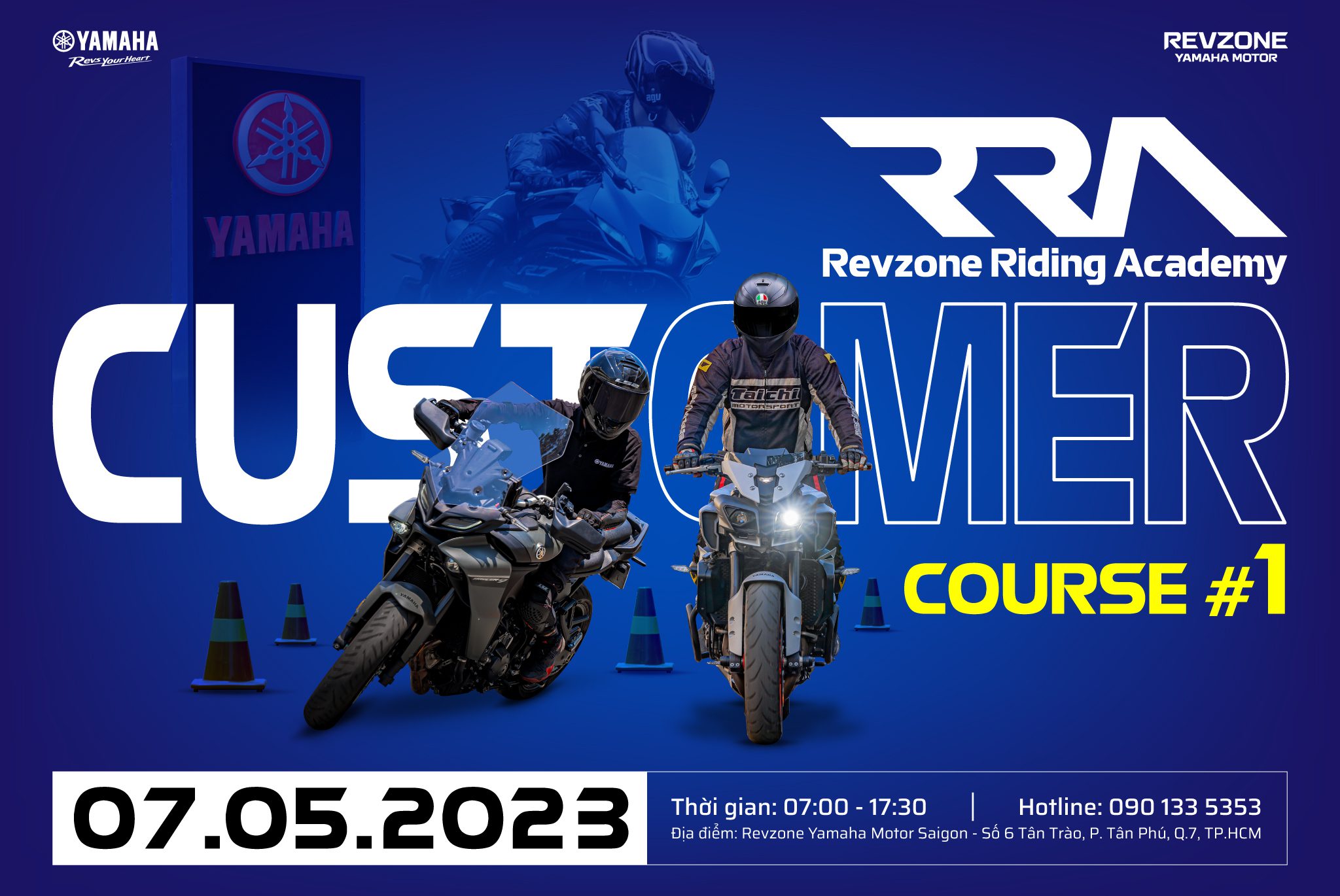 Trau dồi kỹ năng lái xe mô tô cùng Revzone Riding Academy