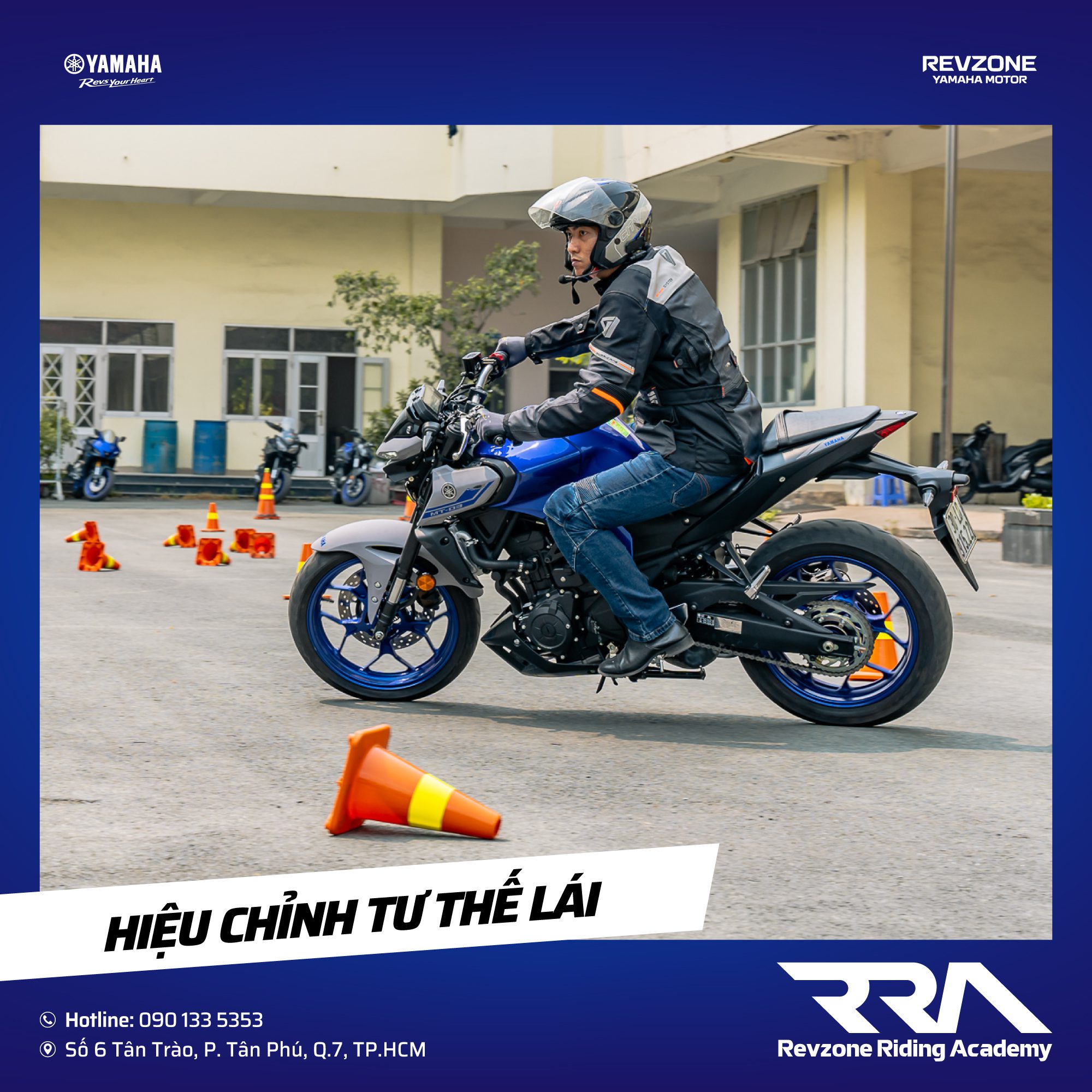 Trau dồi kỹ năng lái xe mô tô cùng Revzone Riding Academy - Revzone Yamaha  Motor