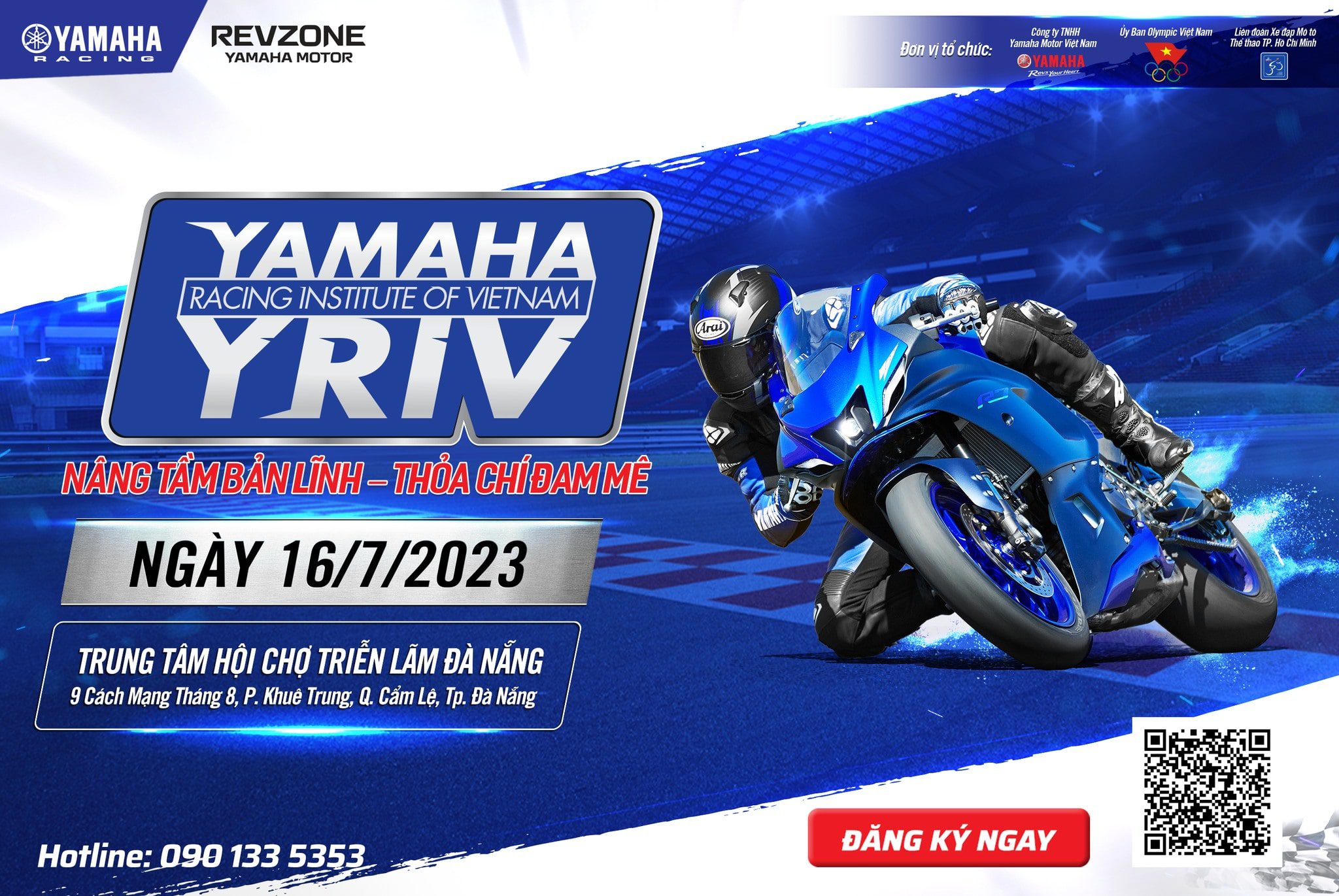 Revzone đồng hành cùng sự kiện Yamaha Racing Institute of Vietnam