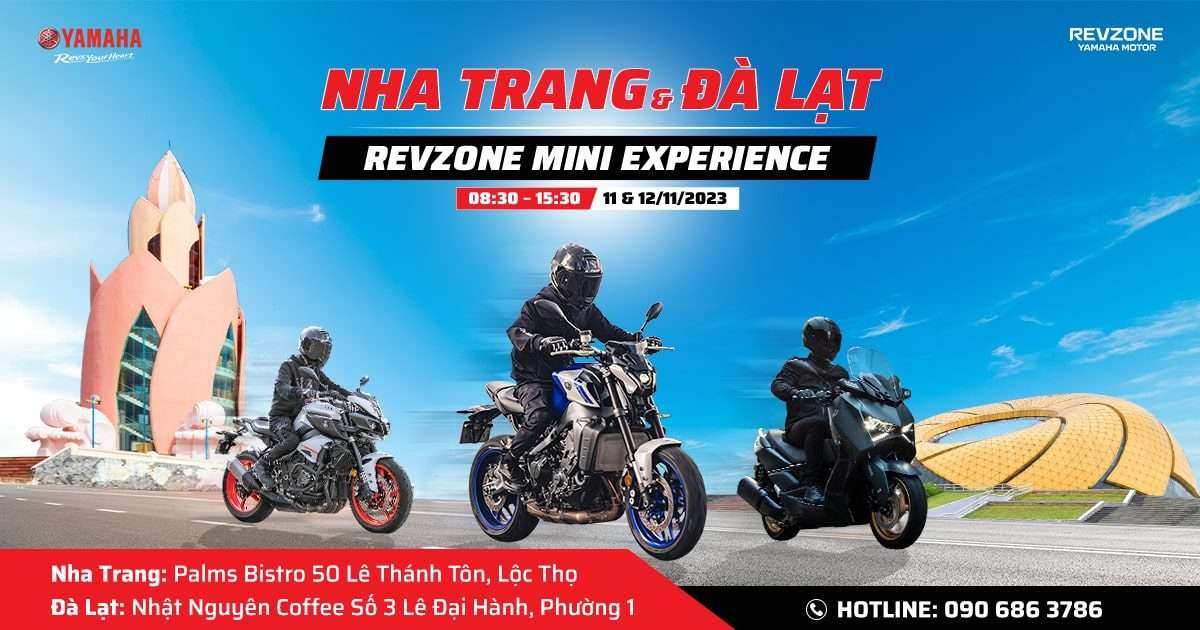 Dàn xe moto Yamaha đổ bộ tại Nha Trang & Đà Lạt tháng 11/2023