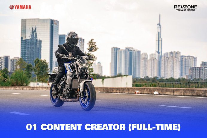 Revzone Yamaha Motor tuyển dụng 01 Content Creator (Full Time) – Big Bike tại TP. Hồ Chí Minh