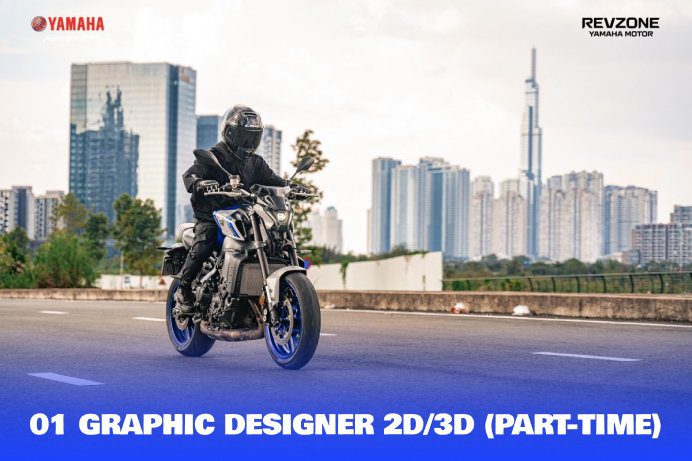 Revzone Yamaha Motor tuyển dụng 01 Graphic Designer 2D/3D (Part Time) - Big Bike tại TP. Hồ Chí Minh